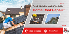 RSH Commercial Roofing Experts provide fast and dependable home roof repair services to keep your home safe and secure. With affordable pricing and expert solutions, we ensure your roofing issues are resolved efficiently and effectively. Contact us at (469) 290-2585!