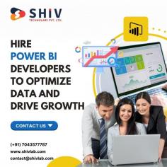 Are you looking to hire Power BI developers? We provide skilled Power BI developers who can help you create powerful data reports and visualizations. Our team works with you to build dashboards, automate data processes, and integrate data from various sources, all to make your business decisions easier and more informed. Hire Power BI developers from Shiv Technolabs to make the most of your data and improve your business intelligence with the latest tools and techniques.