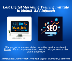 When selecting a digital marketing course, it's essential to choose an institute that provides comprehensive practical training. S2V Infotech stands out among the top digital marketing training institutes in Mohali, offering industry-relevant curriculum and hands-on experience.

https://www.s2vinfotech.com/best-digital-marketing-institute/
