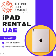 Need iPad rental UAE , Rent the sleek and powerful iPad Air with fast delivery and customized rental packages with Techno Edge System LLC. Get access to high-performance iPad rentals in UAE. Affordable rates, customizable packages, and 24/7 support. Call us at +971-54-4653108.
Visit site: https://www.ipadrentaldubai.com/
