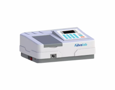 Advalab Double Beam Spectrophotometer is a durable stainless steel device designed for precise results. With a wavelength range of 190 to 1100 nanometers, it offers a compact, low-maintenance, and user-friendly design, making it perfect for a variety of laboratory applications.