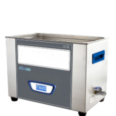 Advalab Ultrasonic Cleaner features a 1.3L corrosion-resistant stainless tank, an LCD for power, noise insulation, multiple power settings, sealed controls, an efficient transducer, low power use, and an external drain. Durable, user-friendly, and low maintenance.