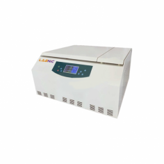 Labnic Low Speed Refrigerated Centrifuge is a microcomputer-controlled unit with a large LCD display for real-time monitoring. It offers adjustable speeds up to 20000 RPM, a maximum RCF of 26500 x g, and a temperature range of -10°C to plus 40°C with a capacity of up to 800 ml x 4 tubes.