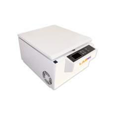 Labnic High-Speed Centrifuge is a benchtop centrifuge operates at 10,000 rpm, designed for various tube volumes. It features an intuitive control panel for quick adjustments of speed, g-force, and temperature, with a maximum RCF of 11,000×g, a time range of 0–999 minutes, data logging, and a durable protective layer.