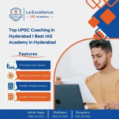 https://laex.in/about-institute/ Looking for the top UPSC coaching in Hyderabad? La Excellence IAS Academy is one of the best IAS coaching centers in Hyderabad, renowned for its expert faculty, comprehensive study material, and personalized mentorship. Our proven track record of producing top rankers speaks to our commitment to quality education and effective UPSC preparation. We offer a structured approach to both Prelims and Mains, focusing on key areas such as General Studies, Current Affairs, and Answer Writing. Join La Excellence IAS Academy today and get the right guidance to crack the UPSC Civil Services Examination. Let us help you achieve your dream of becoming an IAS officer with expert coaching and a systematic, result-oriented approach.