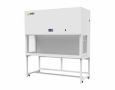 LabDex Horizontal Laminar Flow Cabinet ensures a sterile, particle-free workspace with a high-efficiency HEPA filter. It includes an LCD display for airflow velocity, a UV timer, a motorized front window, two waterproof sockets, and a UV lamp, perfect for medical, research, and production environments.