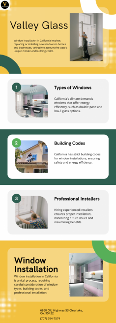 Valley Glass specializes in top-quality window installation in California, offering energy-efficient solutions for homes and businesses. With expert craftsmanship and premium materials, we ensure durability, style, and performance. Trust Valley Glass for seamless installations tailored to your needs, enhancing aesthetics and comfort. Choose us for reliable window installation in California!