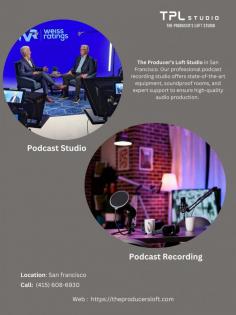 Create podcasts that stand out at The Producer’s Loft Studio in San Francisco. Our studio is designed for podcasters, featuring advanced recording technology and expert assistance. Contact us at (415) 608-6930 to start your recording journey.