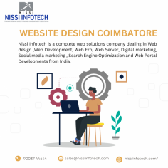 Nissi Infotech is a complete web solutions company dealing in Web design ,Web Development, Web Erp, Web Server, Digital marketing, Social media marketing , Search Engine Optimization and Web Portal Developments from India.We continuously gear up for new technology.