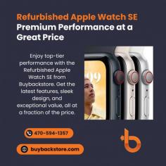 Enjoy top-notch performance with the Refurbished Apple Watch SE from Buybackstore. Premium Apple quality meets eco-friendly savings at an unbeatable price.