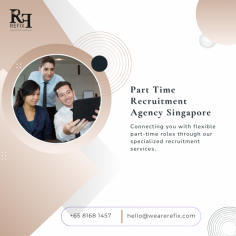 Navigate to Refix for Part-Time Recruitment Agency Singapore expertise.

Looking for a reliable part-time recruitment agency in Singapore? We are WeAreRefix.com, your go-to choice for hiring temporary staff in Singapore. Our part-time staffing services in Singapore are designed to match skilled part-timers with businesses. Trust us, one of the top recruitment agencies for part-timers in Singapore, to find the perfect fit for your part-time job openings.