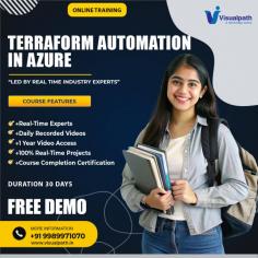 Visualpath provides the Best Terraform Online courses globally. Our Terraform Online Training enhances your career in Azure Virtual Machines, cloud computing, and Terraform workflow. Call +91-9989971070 to book a Free Demo session. WhatsApp: https://www.whatsapp.com/catalog/919989971070/ Visit blog: https://visualpathblogs.com/ Visit: https://www.visualpath.in/terraform-online-training.html 