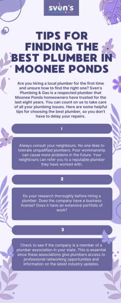 Looking for the best plumber in Moonee Ponds? Sven’s Plumbing offers expert solutions for all your plumbing needs. From emergency repairs to installations, our trusted team has you covered. Check out our services and tips for choosing the right plumber at svensplumbing.com.au/plumber-moonee-ponds.