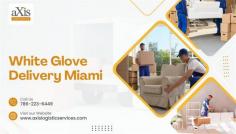 Axis Logistics Services offers trusted White Glove Delivery Service in Miami, designed for high-end, delicate, and oversized items. From careful handling to full setup, we ensure a seamless and professional delivery experience every time.
Contact Us
Website: www.axislogisticservices.com
Phone: 786–223–6449
Email: hello@axislogisticservices.com
Address: 16295 NW 13th Ave, Bay C, Miami, FL 33169