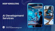 AI Development Services – Next-Gen Generative AI Solutions
Looking for expert AI Development Services? At Hoop Konsulting we build custom AI and Generative AI solutions that streamline operations, automate workflows, and enhance business growth. Our team delivers secure, scalable, and innovative AI applications for web, mobile, and cloud platforms.