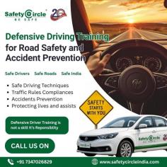 Drivers learn defensive driving training to avoid accidents by practicing, which is include identify hazards, make safe driving and anticipate risks on the road. At Safety Circle India, the main topics which is covered by our expert-led training program focusing on safe driving techniques, risk assessment, traffic rule compliance and accident prevention strategies. The Training enhances driver awareness, improves road safety culture, reduces collision risks and helps organizations keep their transportation operations safer. Safety Circle India offers defensive driving training for invest to protect lives, promote responsible driving practices and reduce vehicle damage on Indian roads.