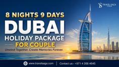 8 Nights 9 Days Dubai Holiday Package for Couple
Planning a romantic escape together becomes even more memorable when every detail is thoughtfully arranged. From luxurious stays and iconic attractions to desert safaris, dhow cruises, and unforgettable city experiences, the 8 Nights 9 Days Dubai Holiday Package for Couple offers the perfect mix of comfort, adventure, and romance. Whether it's your honeymoon or a special vacation, this itinerary is designed to create lasting memories with seamless travel arrangements. Let Travel Saga Tourism help you enjoy a hassle-free and unforgettable Dubai holiday.
